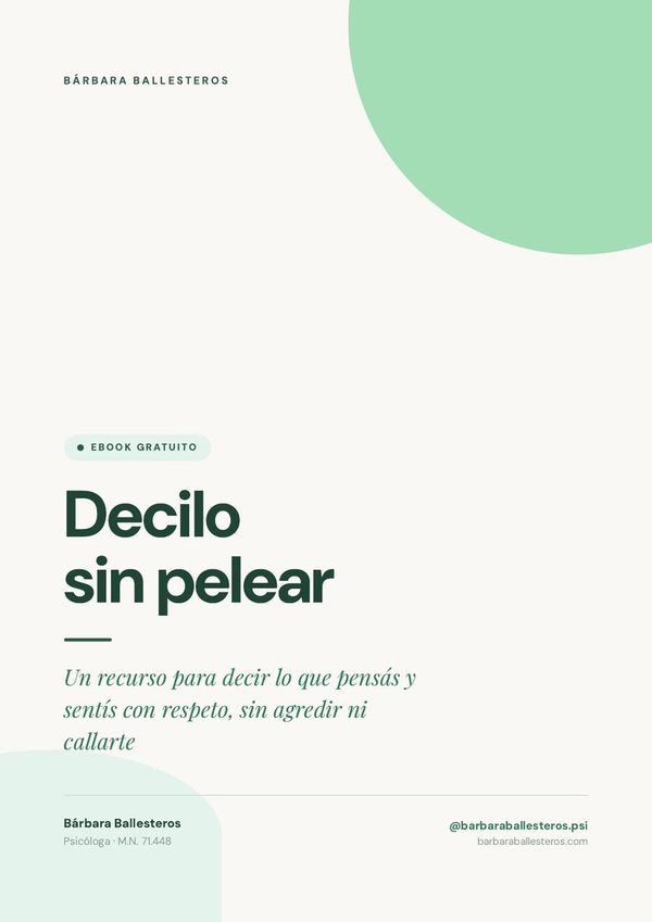 Decilo sin pelear
