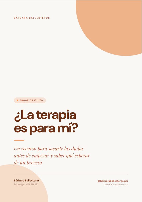 ¿La terapia es para mí?